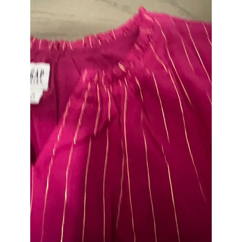 Gap Kids Girls magenta Pink Tiered Dress Size 7/8 New